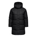 ONLY CARMAKOMA Agnes coated pufferjakke - Black
