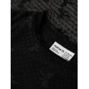 NAME IT KIDS Pige - Remesh langærmet mesh bluse - Black