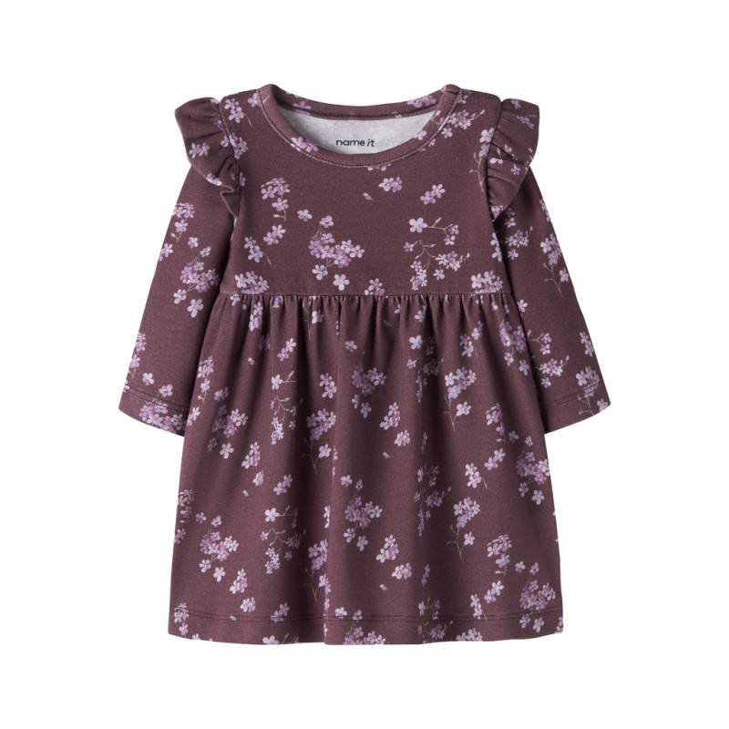 NAME IT BABY Pige - Raffi langærmet kjole -  Catawba Grape
