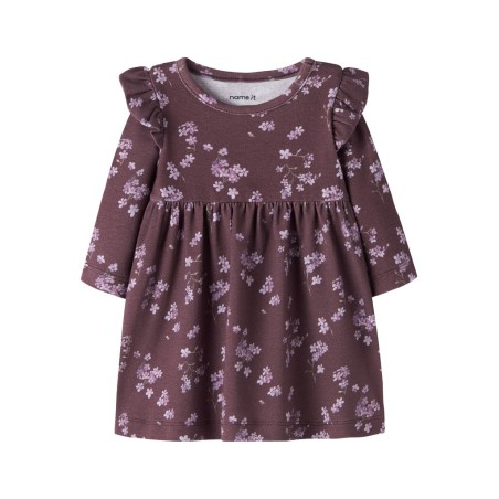 NAME IT BABY Pige - Raffi langærmet kjole -  Catawba Grape