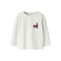 NAME IT MINI Pige - Onyxia langærmet bluse - Cloud Dancer