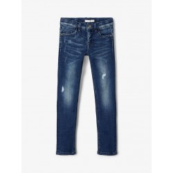 NAME IT Kids Theo Denim Pants X-slim Fit - Dark Blue Denim