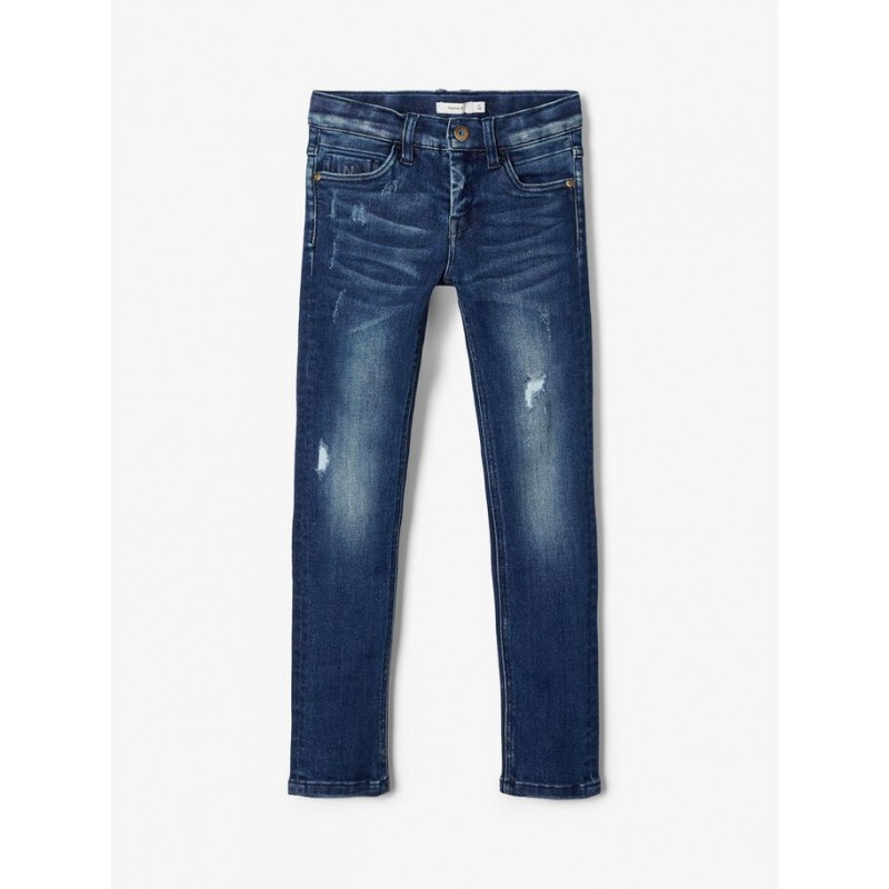 NAME IT Kids Theo Denim Pants X-slim Fit - Dark Blue Denim