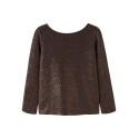 NAME IT KIDS Pige - Ditsia bluse - Hot Fudge