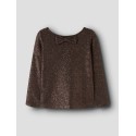NAME IT KIDS Pige - Ditsia bluse - Hot Fudge