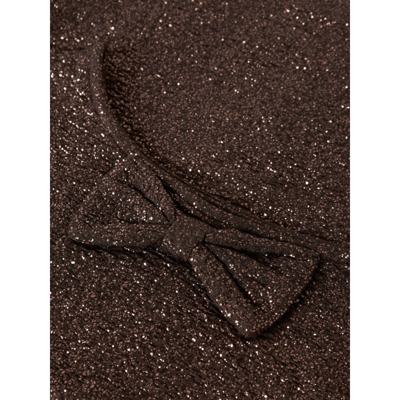 NAME IT KIDS Pige - Ditsia bluse - Hot Fudge