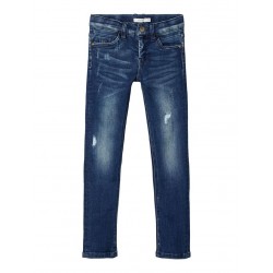 NAME IT Kids Theo Denim Pants X-slim Fit - Dark Blue Denim