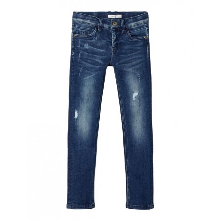 NAME IT Kids Theo Denim Pants X-slim Fit - Dark Blue Denim