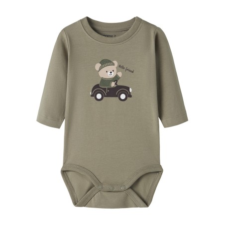 NAME IT BABY Dreng - Osmar langærmet body - Mermaid