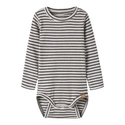 NAME IT Baby Berro langærmet body - Chocolate Plum