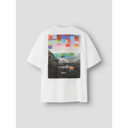 NAME IT KIDS Dreng - Rao T-shirt - Bright White