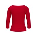 JJXX Fiffi 3/4 boatneck T-shirt - Tango Red