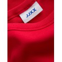JJXX Fiffi 3/4 boatneck T-shirt - Tango Red