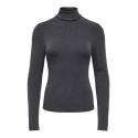 ONLY Dolly rollneck bluse - Dark Grey Melange
