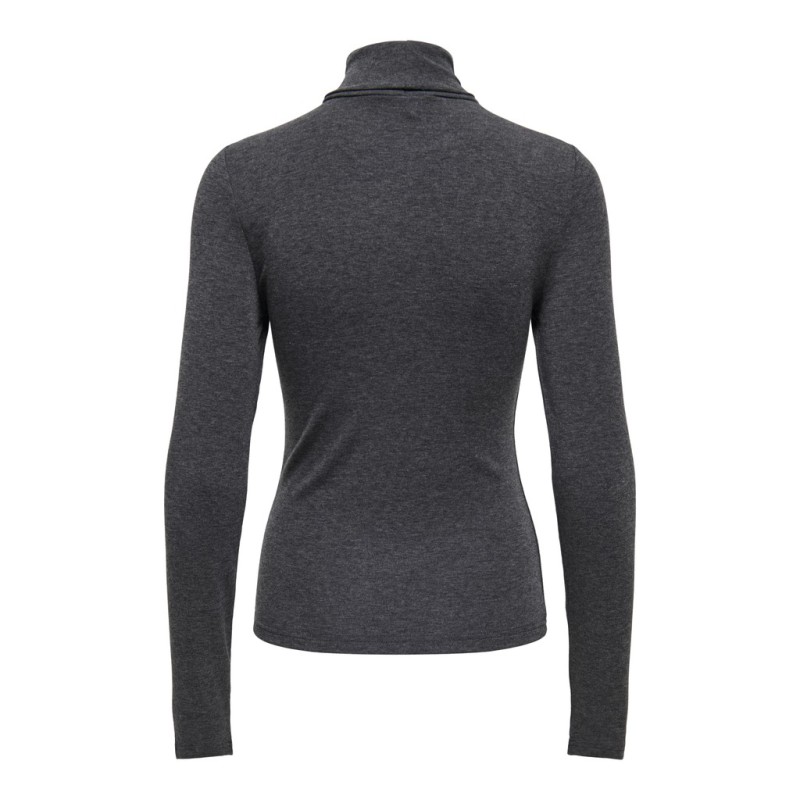ONLY Dolly rollneck bluse - Dark Grey Melange