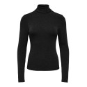 ONLY Dolly rollneck bluse - Black