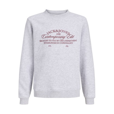 JACK & JONES Junior Nantucket Script Sweatshirt - Bright White