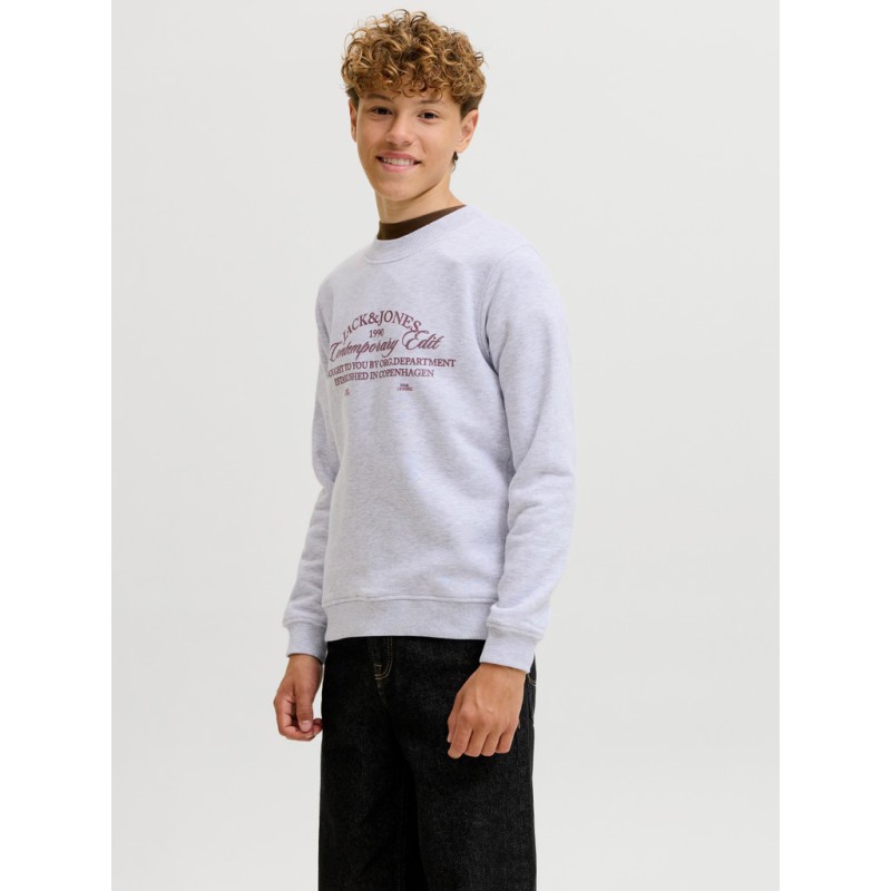 JACK & JONES Junior Nantucket Script Sweatshirt - Bright White