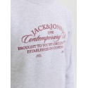 JACK & JONES Junior Nantucket Script Sweatshirt - Bright White