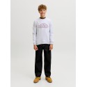 JACK & JONES Junior Nantucket Script Sweatshirt - Bright White