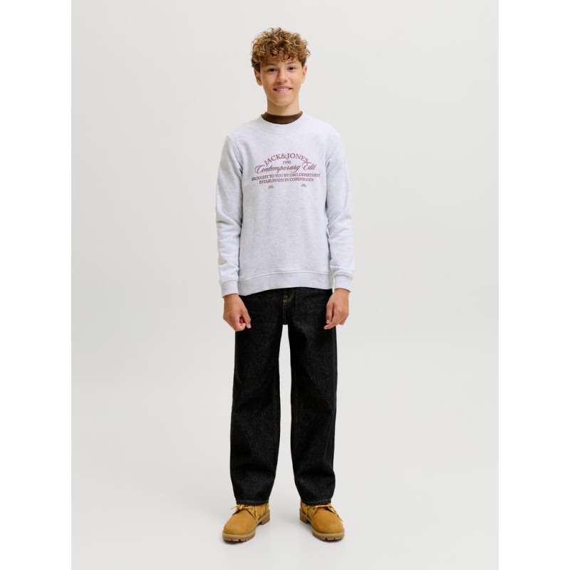 JACK & JONES Junior Nantucket Script Sweatshirt - Bright White