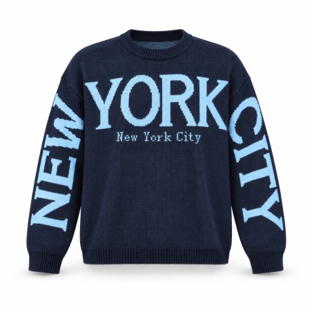 VANTING Striktrøje - Navy