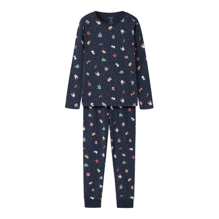 NAME IT KIDS Vismas pyjamas sæt - Navy Blazer / Christmas