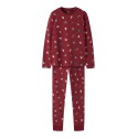 NAME IT KIDS Vismas pyjamas sæt - Red Dahlia / Christmas