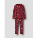 NAME IT KIDS Vismas pyjamas sæt - Red Dahlia / Christmas