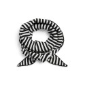 PIECES Komma triangle tørklæde - Black / Stripes Bright White