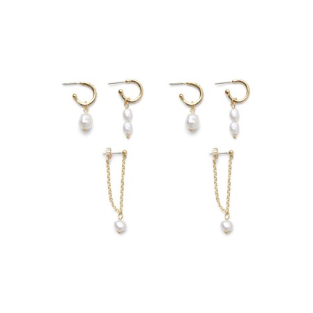 PIECES Amanda øreringe / Gold Colour