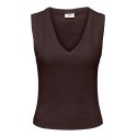 JDY Aspa v-neck tank top - Chocolate Torte