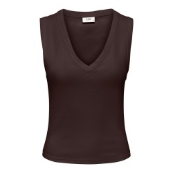 JDY Aspa v-neck tank top - Chocolate Torte