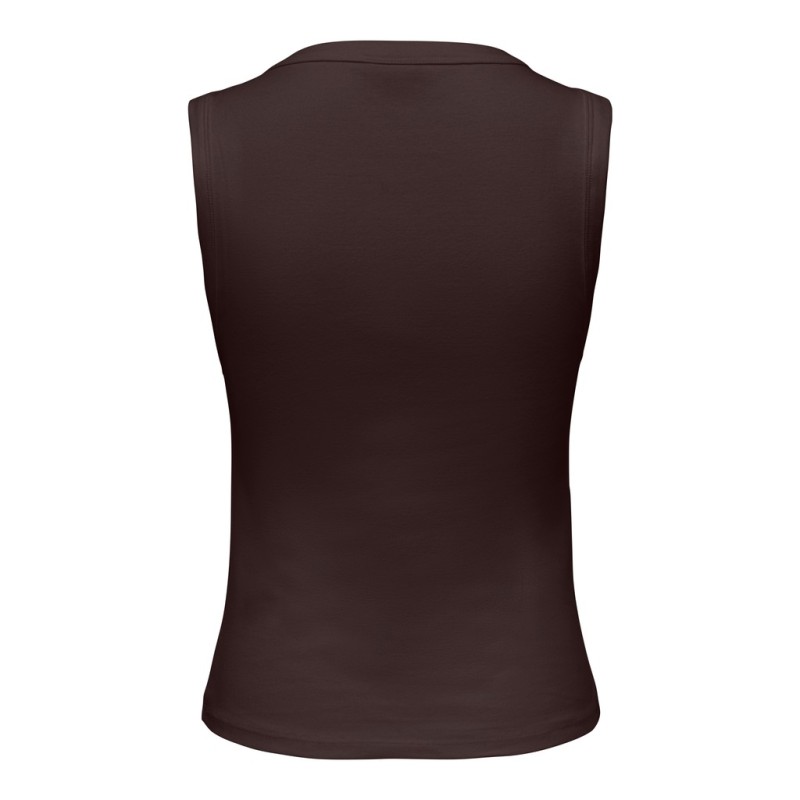 JDY Aspa v-neck tank top - Chocolate Torte