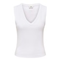 JDY Aspa v-neck tank top - Bright White