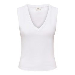 JDY Aspa v-neck tank top - Bright White