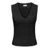 JDY Aspa v-neck tank top - Sort