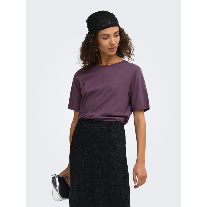 JDY Rex kortærmet T-shirt - Plum Perfect
