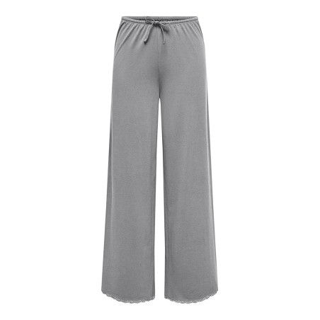 ONLY Kiss Calm brede bukser - Medium Grey Melange