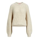 JJXX Kelly chunky loose strik - Bone White