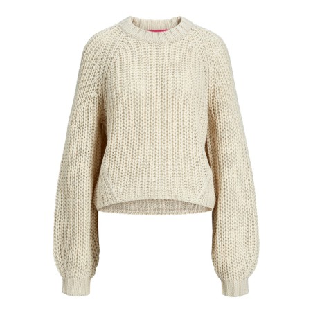 JJXX Kelly chunky loose strik - Bone White