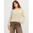 JJXX Kelly chunky loose strik - Bone White