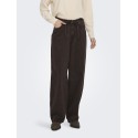 ONLY Gianna mellemtalje jeans - Dark Brown Denim