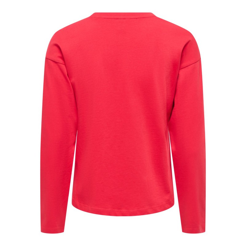 ONLY New Soph langærmet solid T-shirt - Lollipop