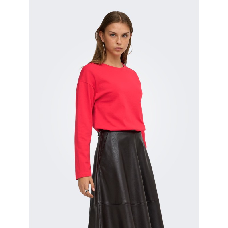 ONLY New Soph langærmet solid T-shirt - Lollipop