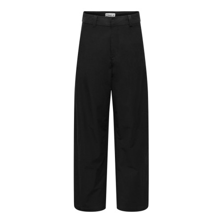 ONLY Clair mellemtalje barrel fit bukser - Sort