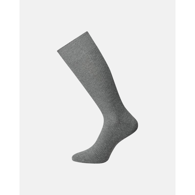JBS Bomulds rib strømper - Dark Grey