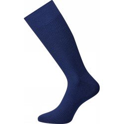 JBS Bomulds rib strømper - Blue Iris