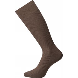 JBS Bomulds rib strømper - Brown