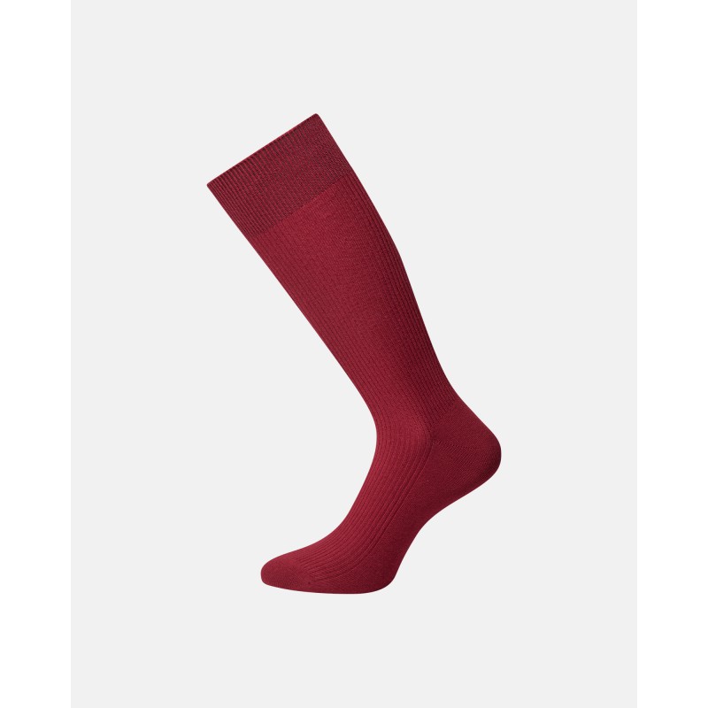 JBS Bomulds rib strømper - Red